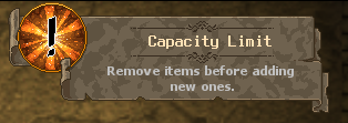 Tibia 15.24 OniWorld, novo aviso de Capacity Limit